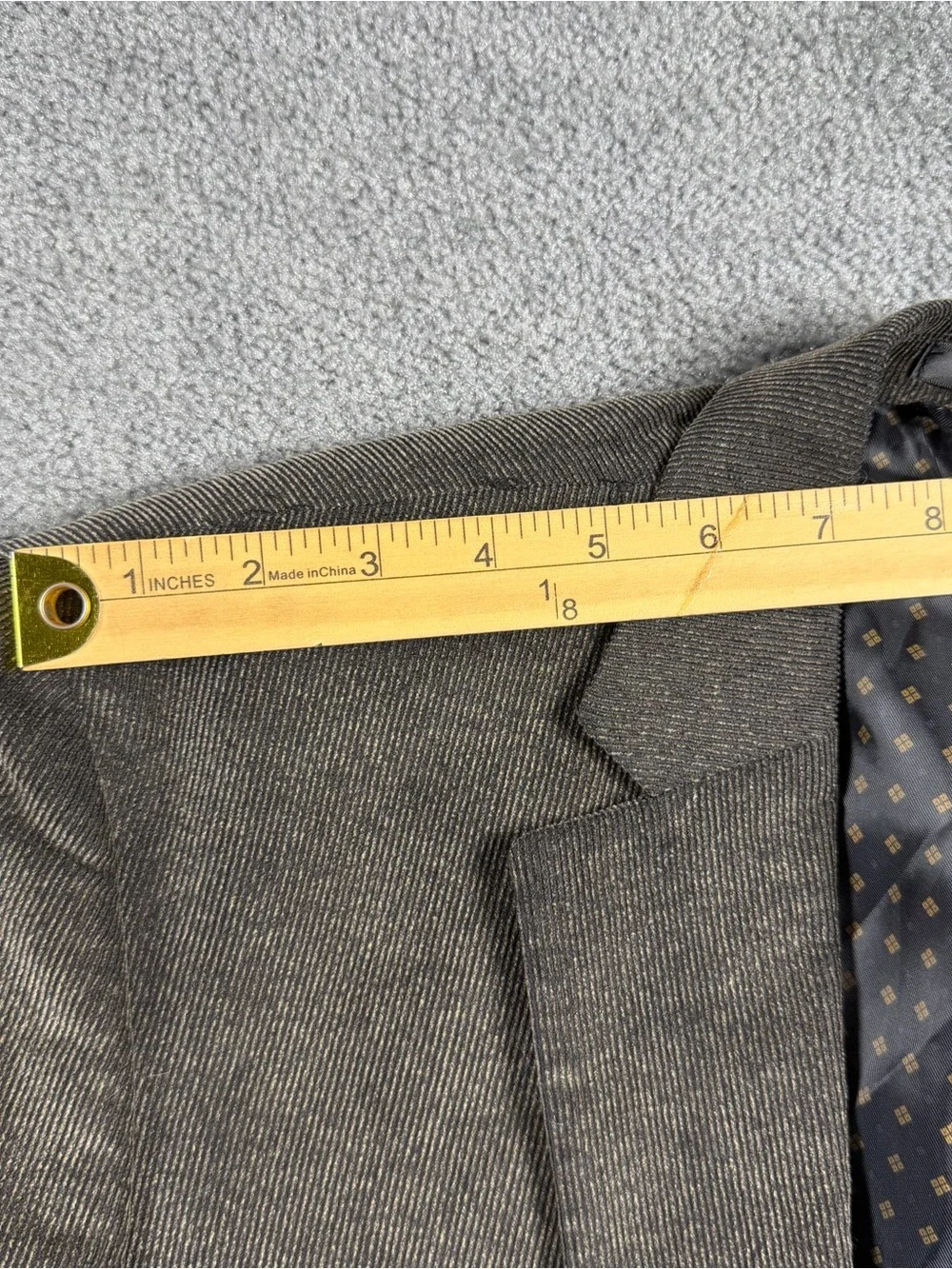 CHAPS Corduroy Sport Coat Blazer Men 40R Brown Elbow Patches Academia Prep Wale